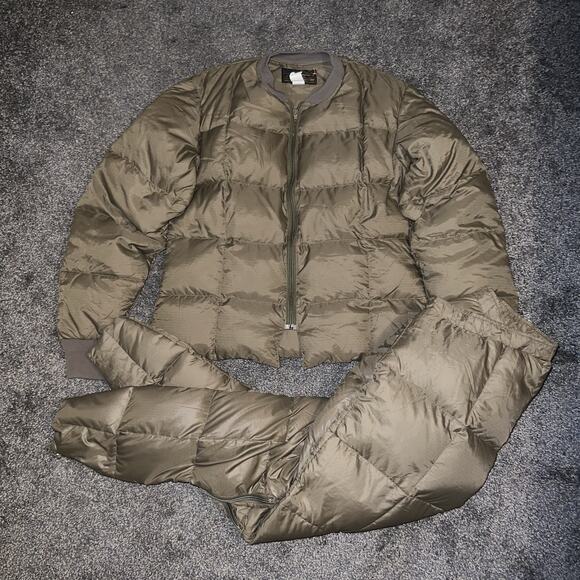 EUC VTG 80’s Eddie Bauer Goose Down Puffer Jacket Men’s M & Pants About 32x30 - Picture 1 of 11